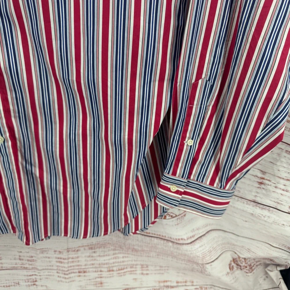 Polo Ralph‎ Lauren Stanton Shirt Mens 2XL Classic Fit  Striped Vintage Preppy